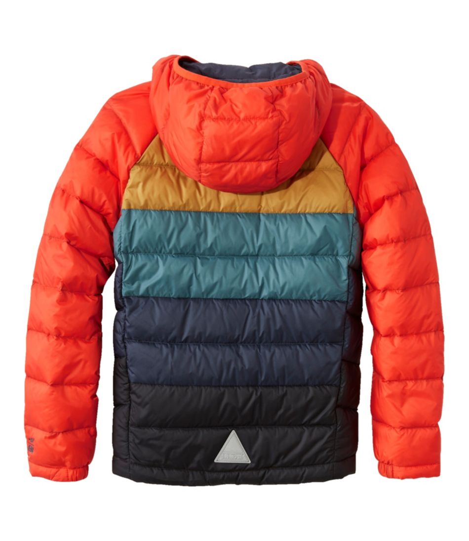 L.L.Bean Kids' Ultralight 650 Down Jacket, Colorblock OUTERWEAR