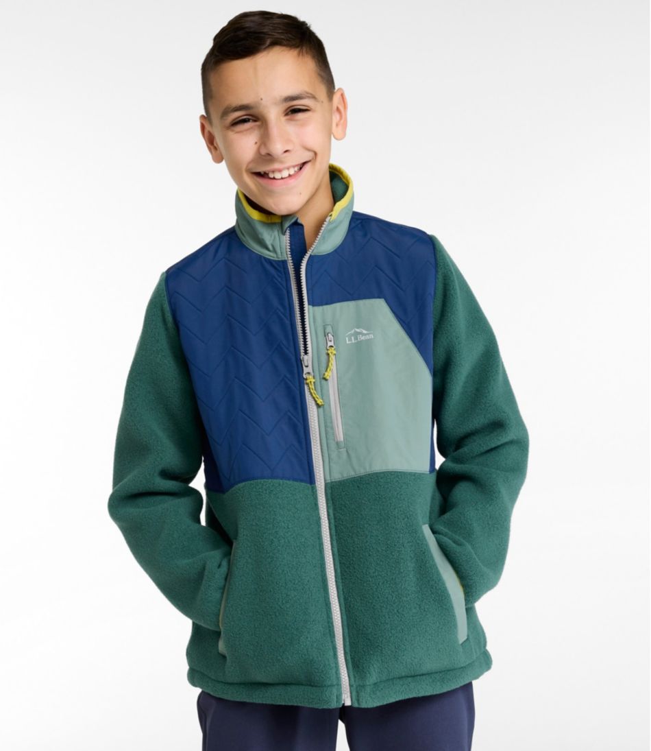 L.L.Bean Kids' Mountain Classic Fleece Jacket, Mixed Media OUTERWEAR|SALE