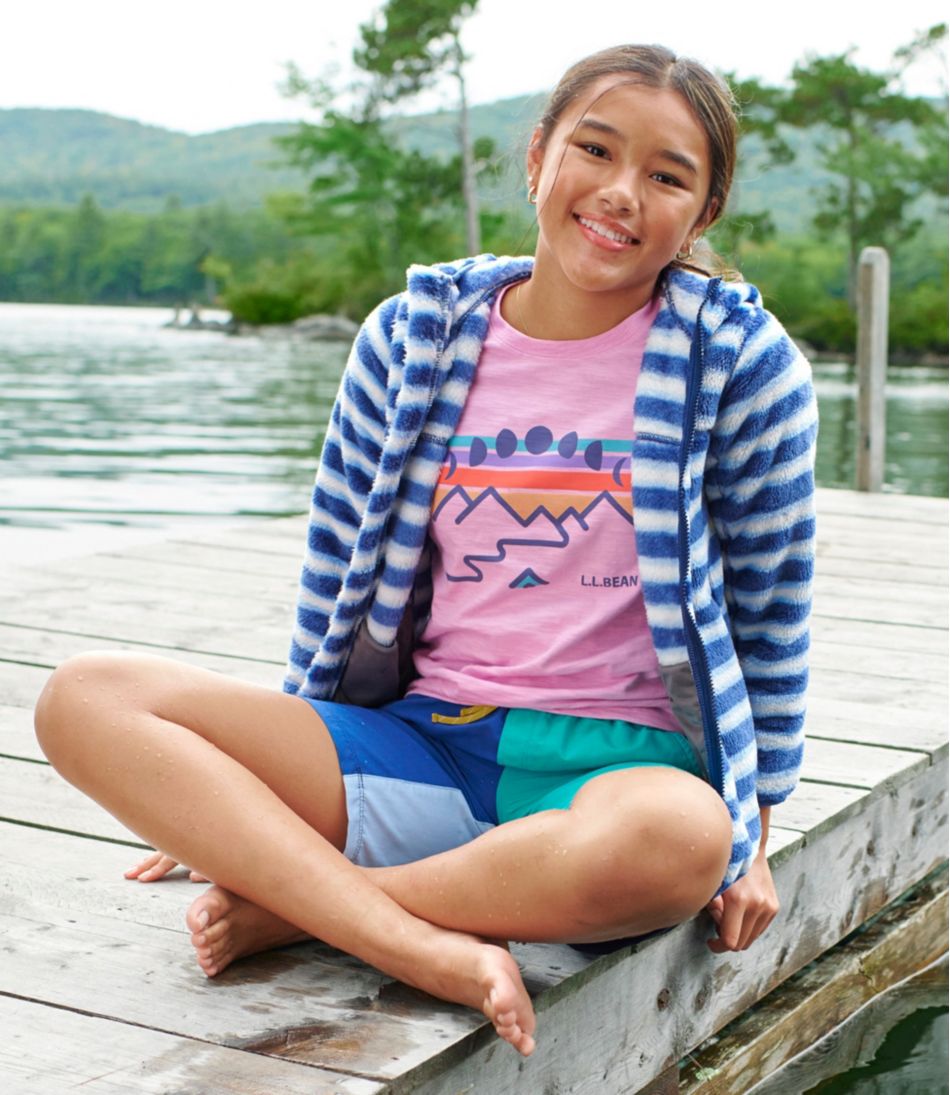 L.L.Bean Kids' Hi-Pile Fleece, Print OUTERWEAR|SALE
