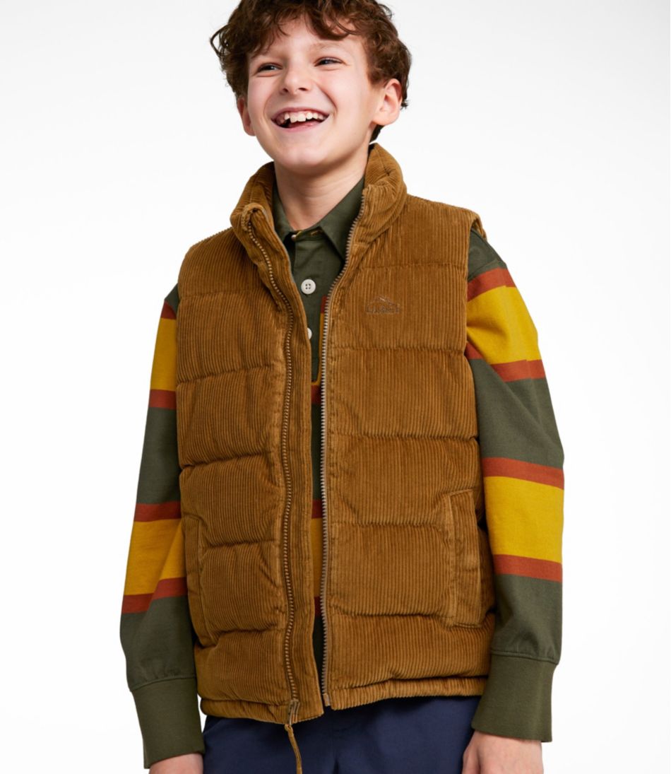 L.L.Bean Kids' Bean's Down Corduroy Vest OUTERWEAR