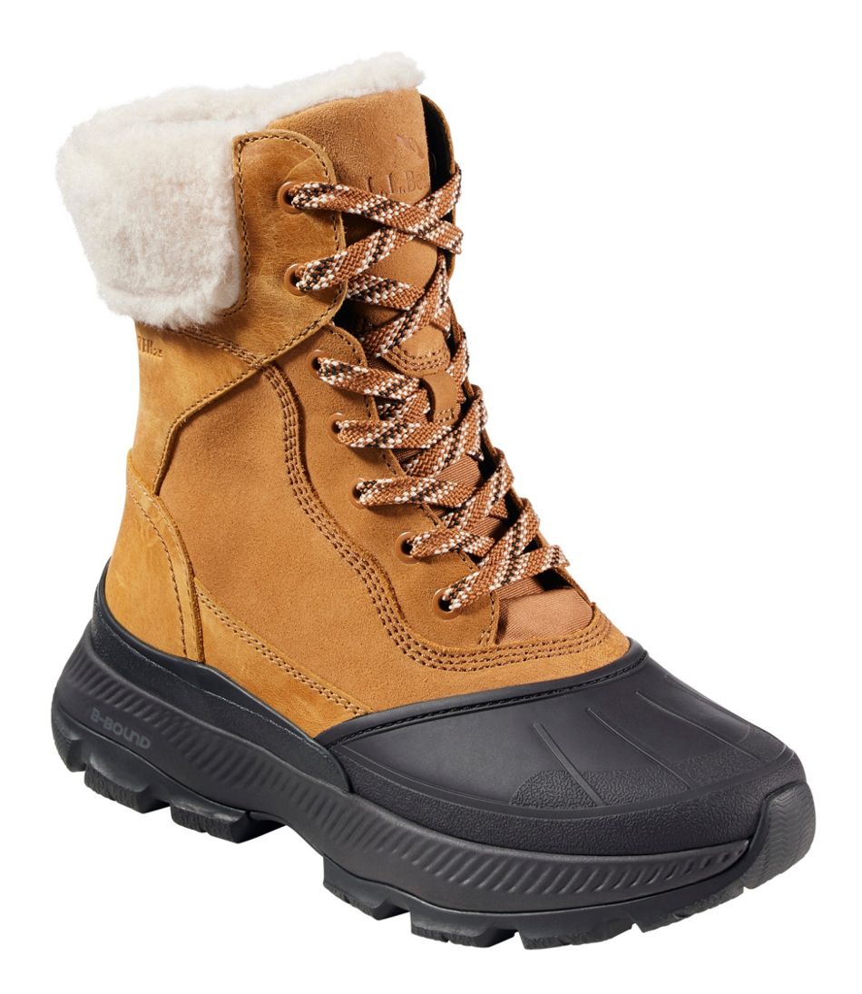 L.L.Bean Women's Storm Chaser 6 Lace-Up Boots, Waterproof Insulated FOOTWEAR