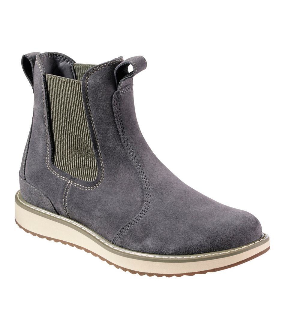L.L.Bean Women's Stonington Chelsea Boots, Suede FOOTWEAR|SALE