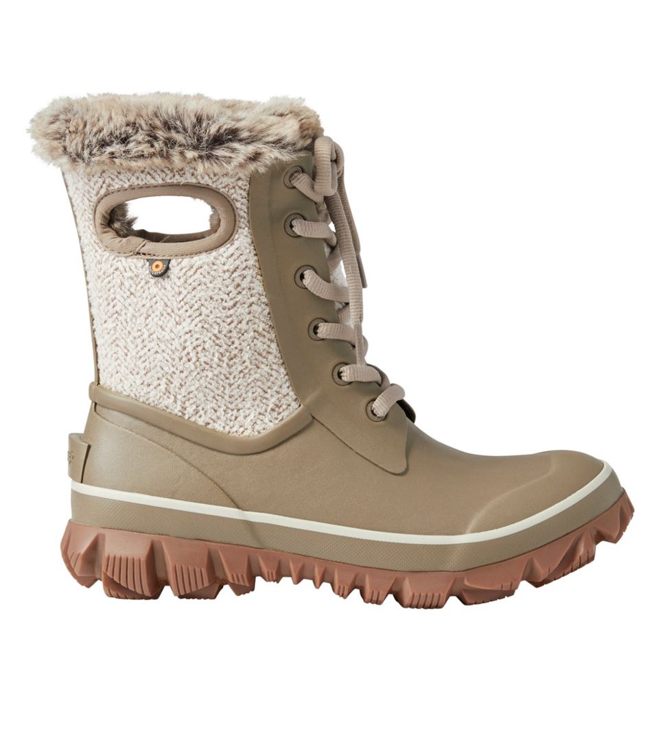 L.L.Bean Women's Bogs Arcata Cozy Chevron Boots FOOTWEAR|SALE