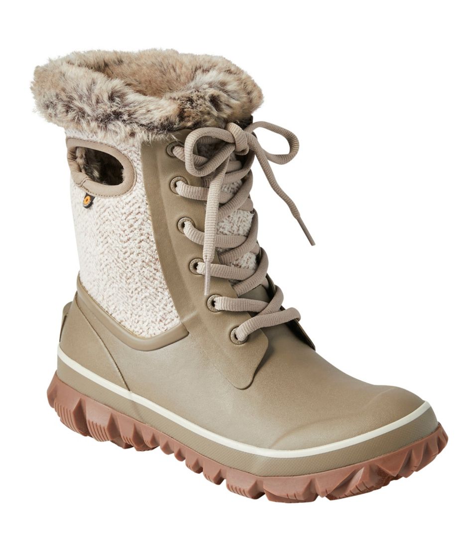 L.L.Bean Women's Bogs Arcata Cozy Chevron Boots FOOTWEAR|SALE