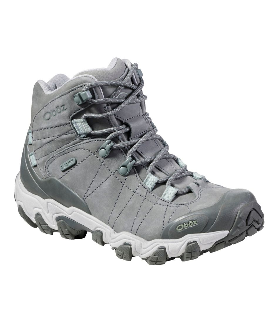 L.L.Bean Women's Oboz Bridger Mid B-Dry Hiking Boots FOOTWEAR