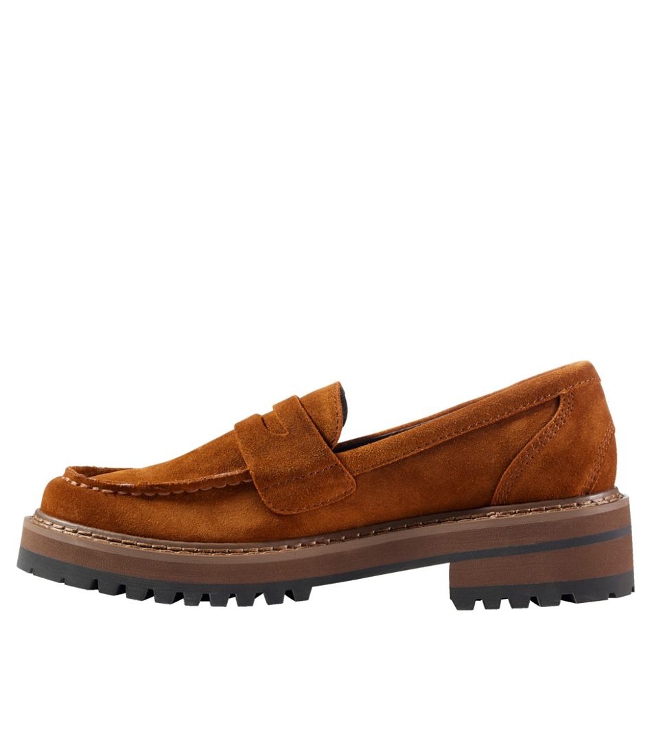 L.L.Bean Women's Camden Hills Penny Loafers, Suede FOOTWEAR|SALE