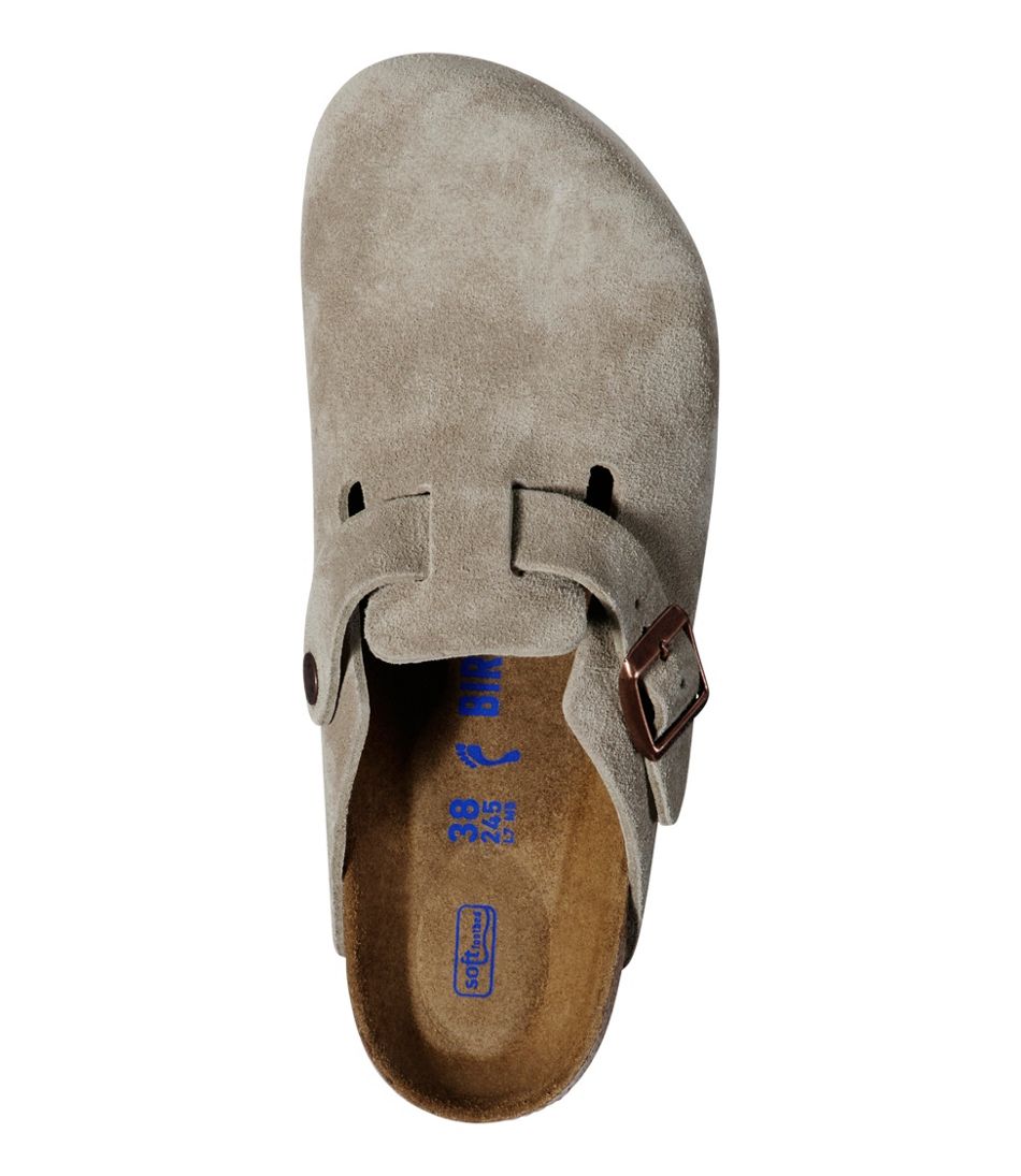 L.L.Bean Women's Birkenstock Boston Clogs, Suede Soft Footbed FOOTWEAR