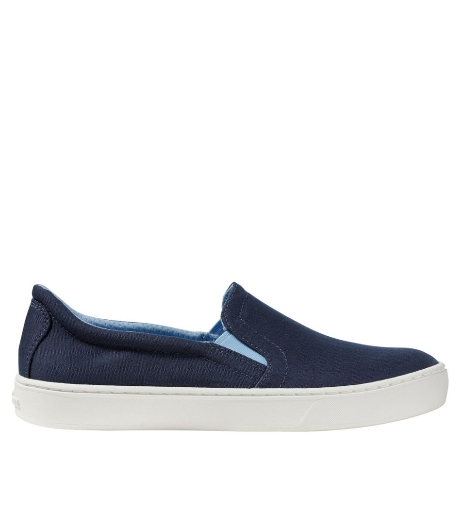 L.L.Bean Women's Eco Bay Canvas Sneakers, Slip-On FOOTWEAR|SALE