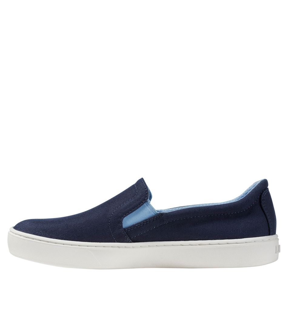 L.L.Bean Women's Eco Bay Canvas Sneakers, Slip-On FOOTWEAR|SALE