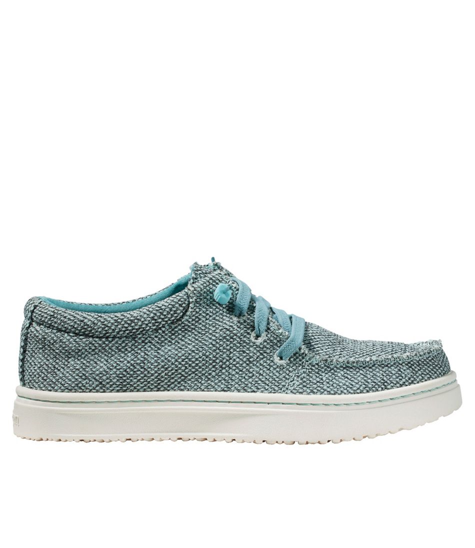 L.L.Bean Women's Higgins Beach 4-Eye Slip-Ons, Fabric FOOTWEAR|SALE