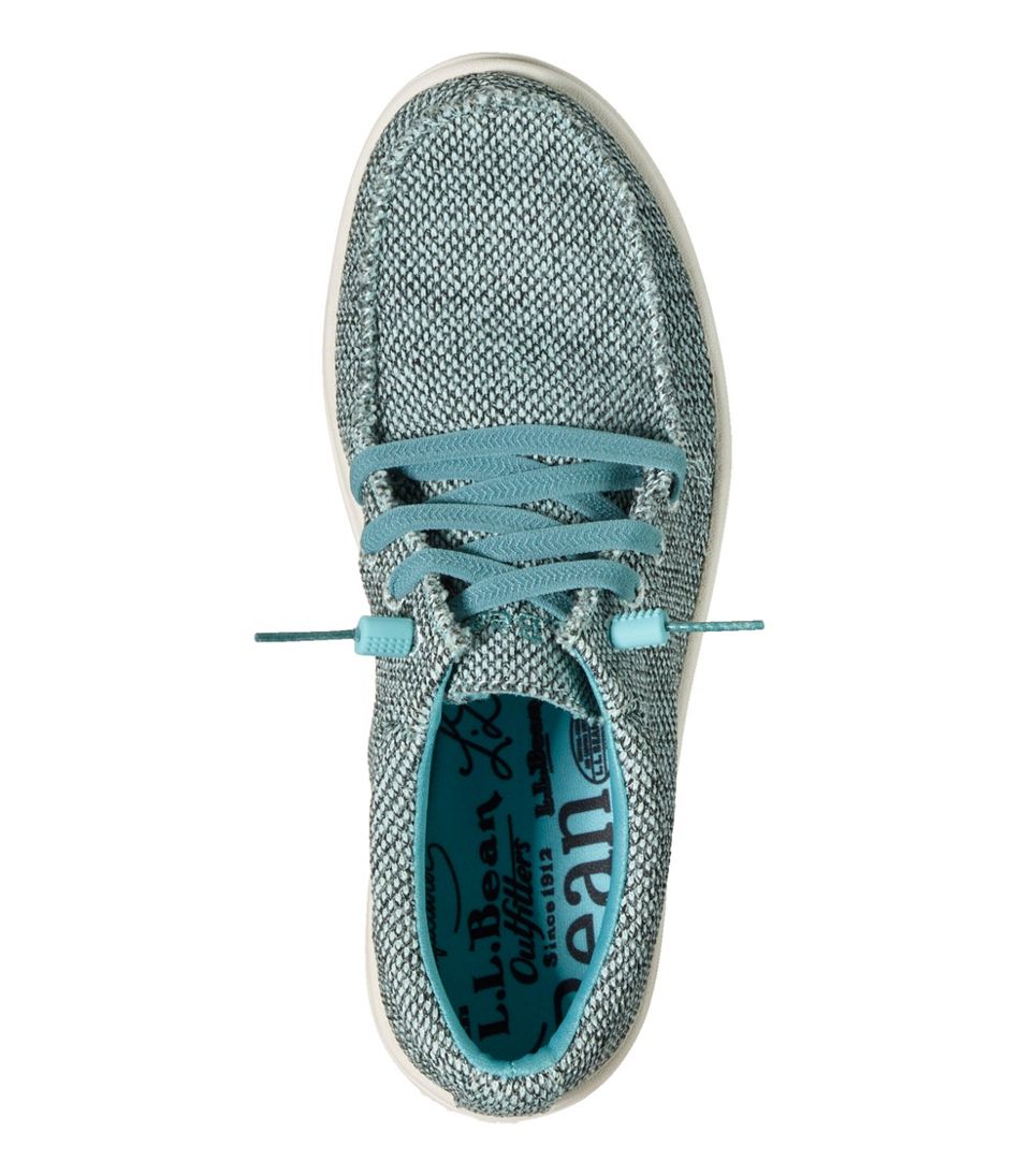 L.L.Bean Women's Higgins Beach 4-Eye Slip-Ons, Fabric FOOTWEAR|SALE