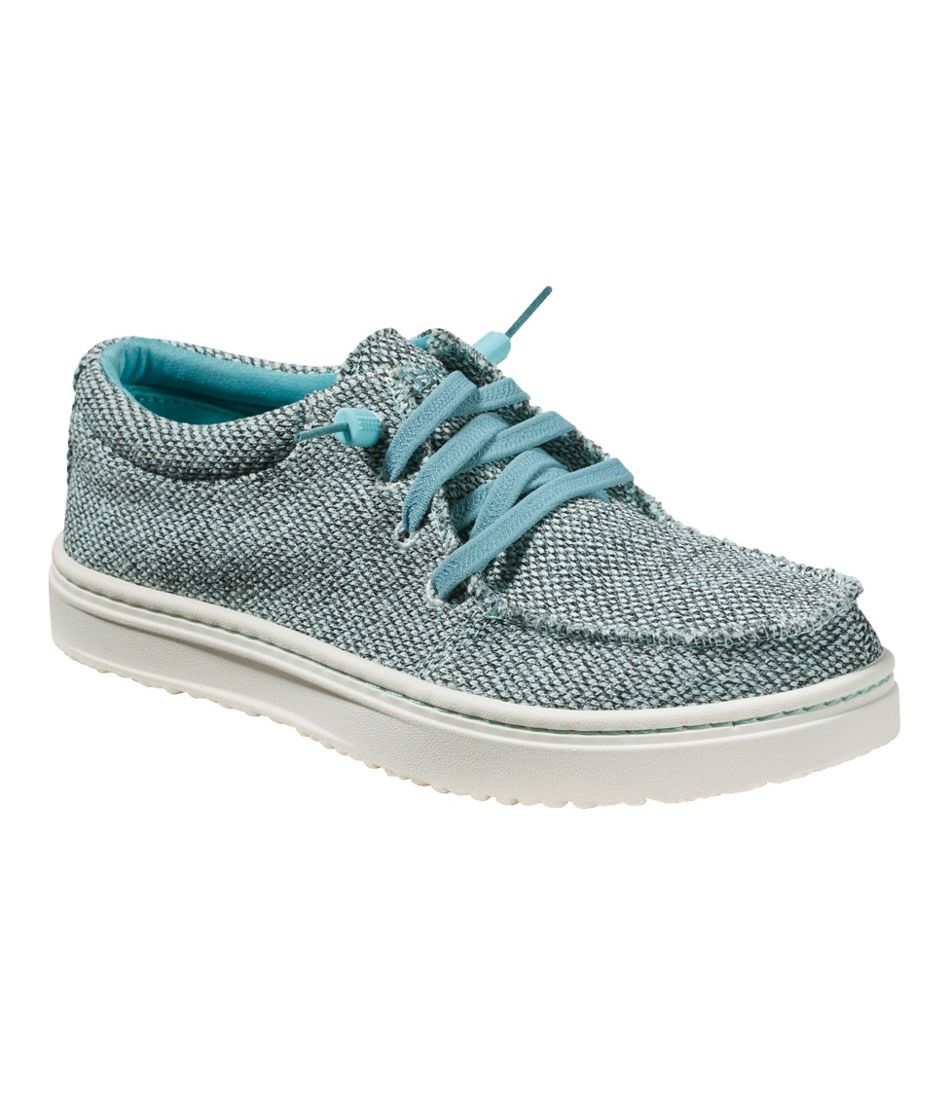 L.L.Bean Women's Higgins Beach 4-Eye Slip-Ons, Fabric FOOTWEAR|SALE
