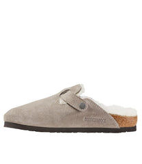 L.L.Bean Women's Birkenstock Boston Clogs, Suede Shearling FOOTWEAR