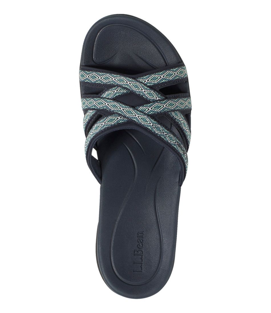 L.L.Bean Women's Boothbay Slide Sandals, Print FOOTWEAR