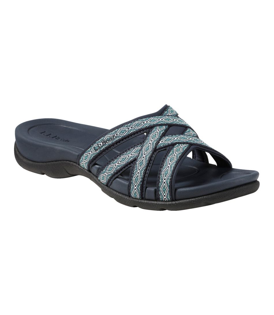 L.L.Bean Women's Boothbay Slide Sandals, Print FOOTWEAR