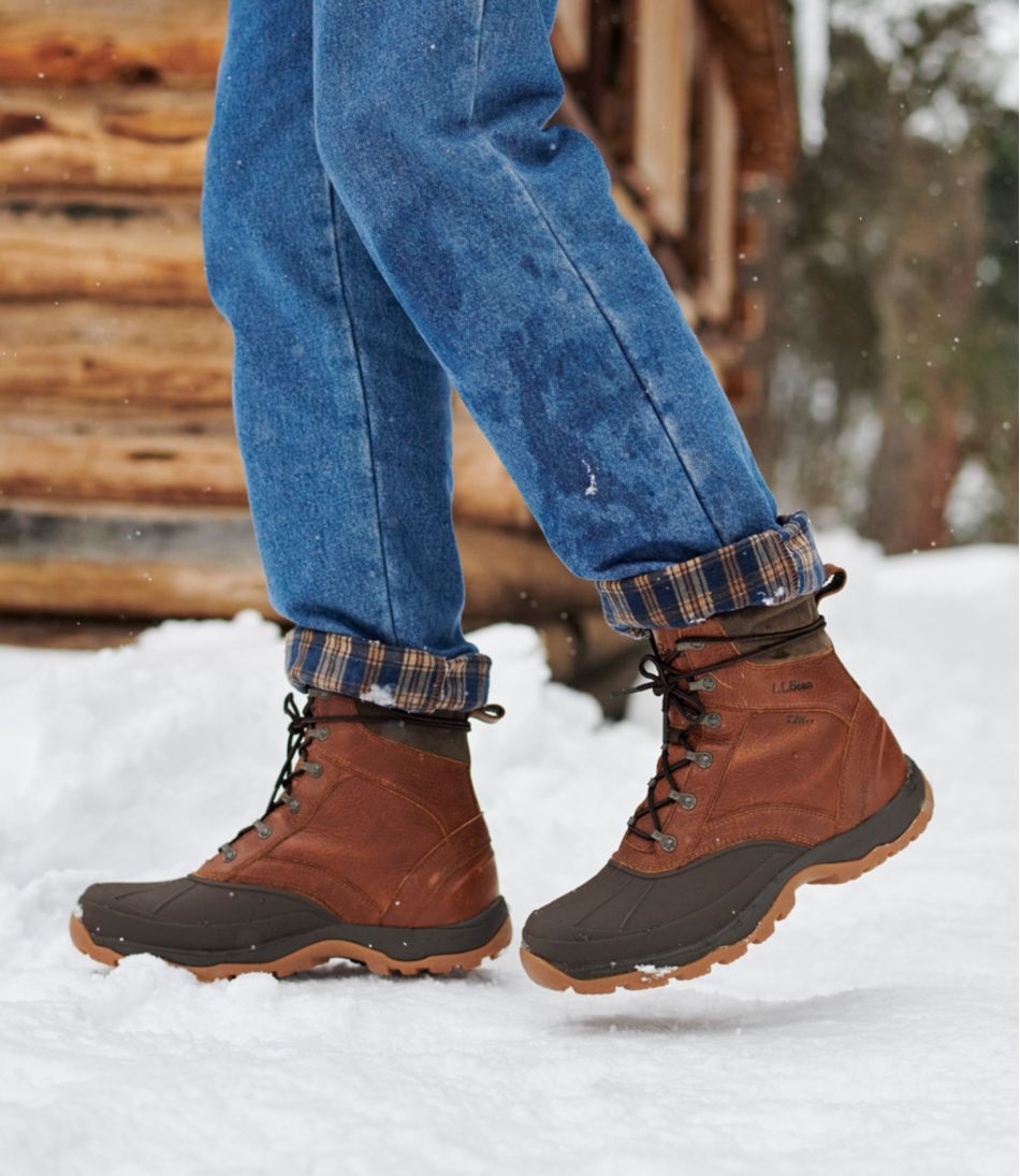 L.L.Bean Men's Storm Chaser Boots 5, Leather Lace-Up FOOTWEAR