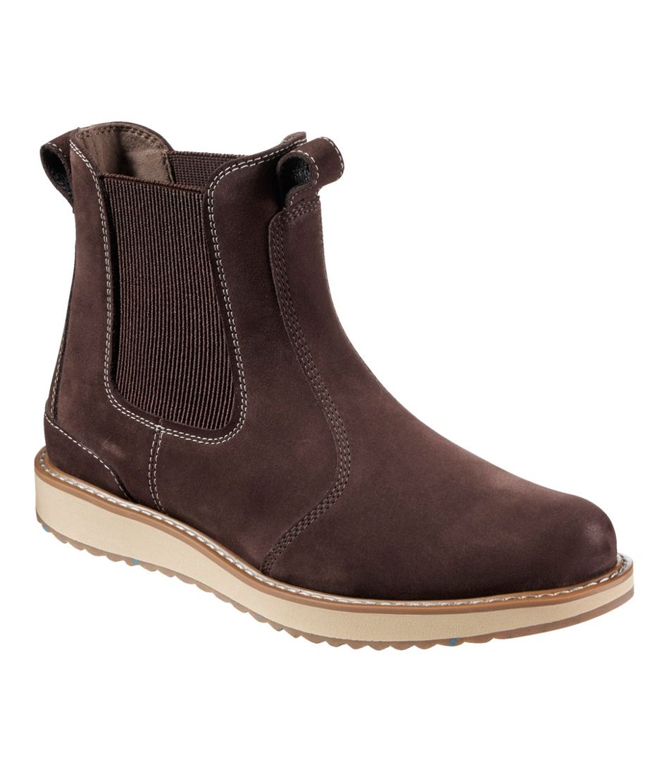 L.L.Bean Men's Stonington Chelsea Boots, Suede FOOTWEAR|SALE
