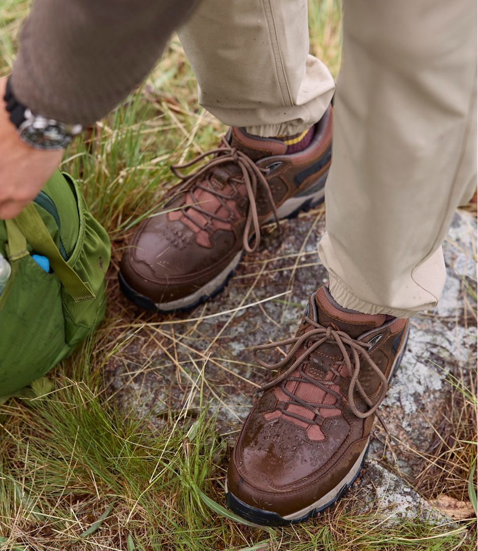 L.L.Bean Men's Trail Model X Waterproof Hiking Shoes, Leather FOOTWEAR