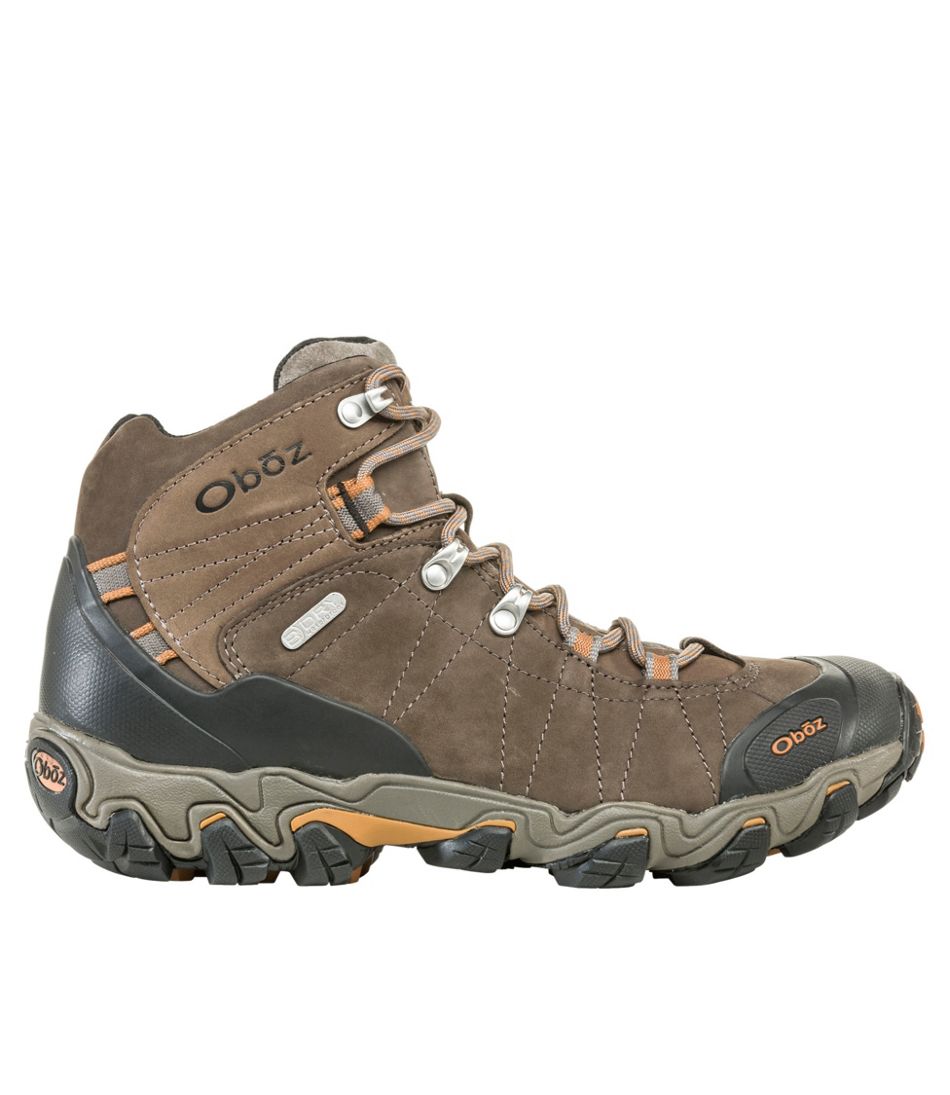 L.L.Bean Men's Oboz Bridger Mid B-Dry Hiking Boots FOOTWEAR
