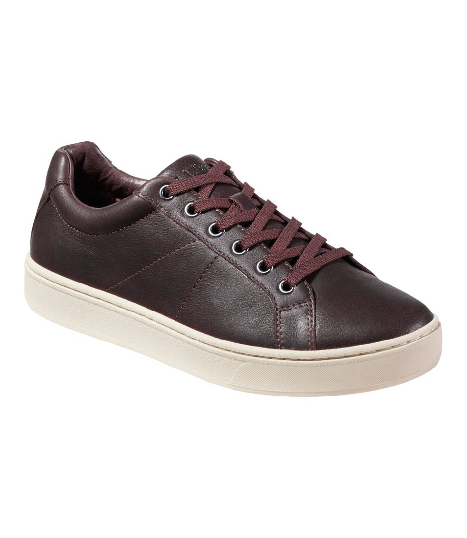 L.L.Bean Men's Eco Bay Sneakers, Leather FOOTWEAR