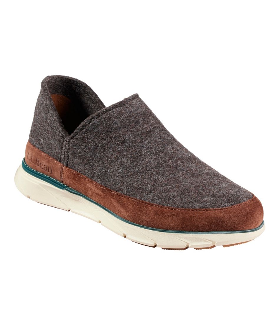 L.L.Bean Men's Downeast Slip-Ons, Wool FOOTWEAR