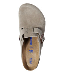 L.L.Bean Men's Birkenstock Soft Footbed Boston Clogs, Suede FOOTWEAR