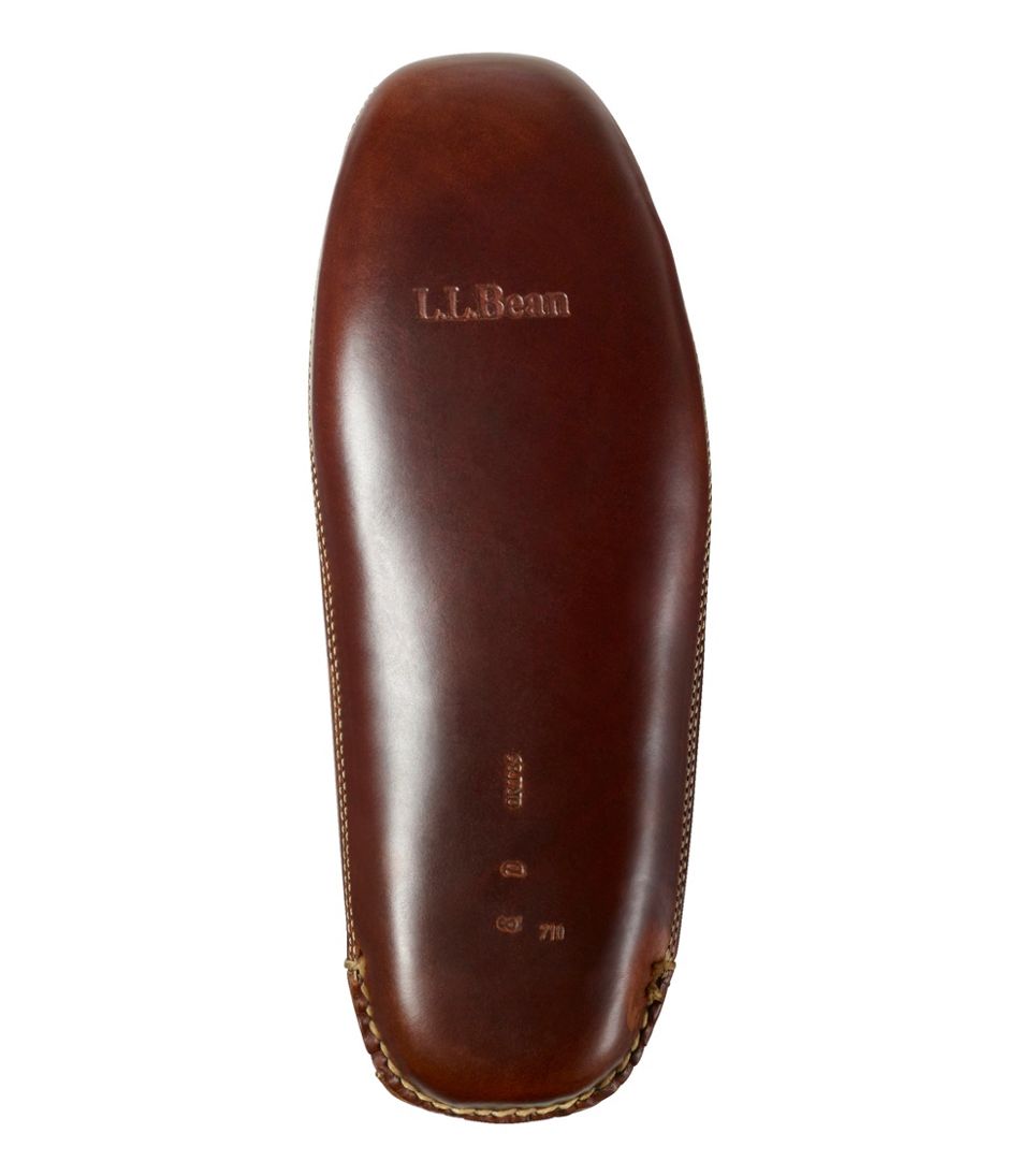 L.L.Bean Men's Leather Double-Sole Slippers, Leather-Lined FOOTWEAR