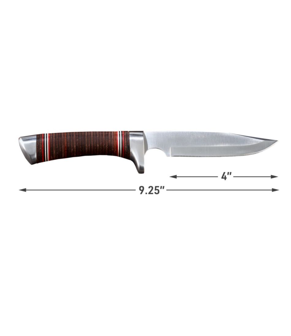 L.L.Bean Stacked Leather Hunting Knife OUTDOOR EQUIPMENT