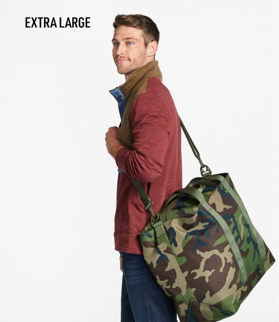 L.L.Bean Zip Hunter's Tote Bag With Strap, Camo OUTDOOR EQUIPMENT|BAG & TRAVEL