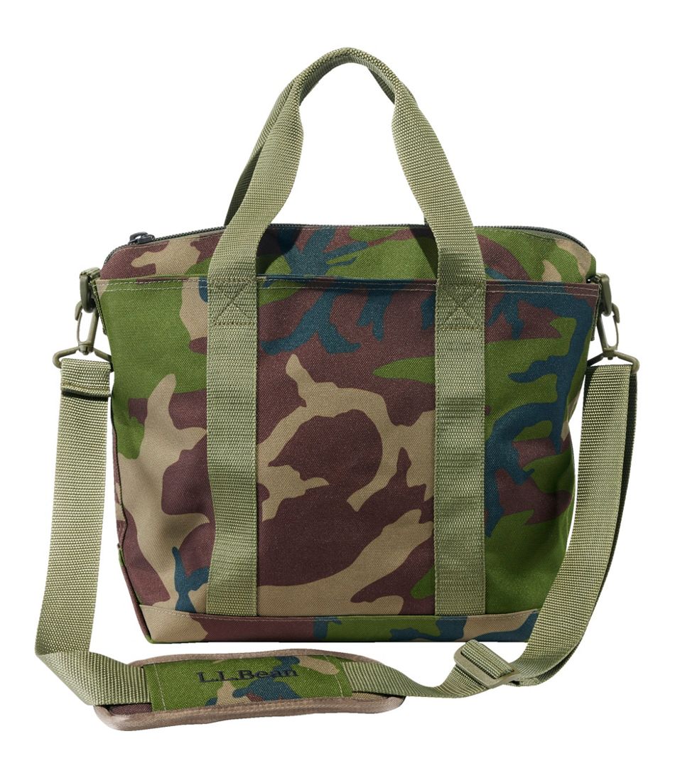 L.L.Bean Zip Hunter's Tote Bag With Strap, Camo OUTDOOR EQUIPMENT|BAG & TRAVEL