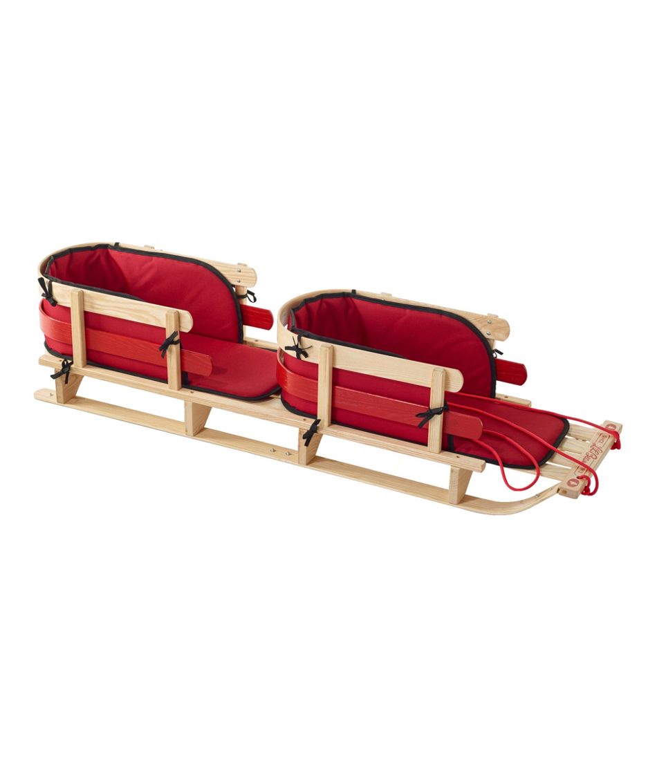 L.L.Bean Kids' Pull Sled and Cushion Set, Tandem OUTDOOR EQUIPMENT