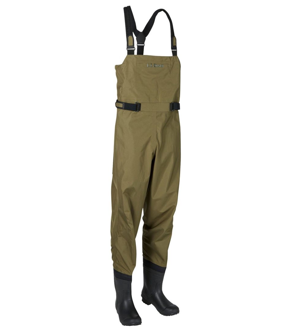 L.L.Bean Men's Angler Super Seam TEK Boot-Foot Waders OUTDOOR EQUIPMENT
