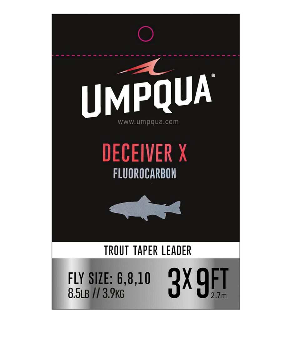 L.L.Bean Umpqua Deceiver X Fluorocarbon Leaders, 9' OUTDOOR EQUIPMENT