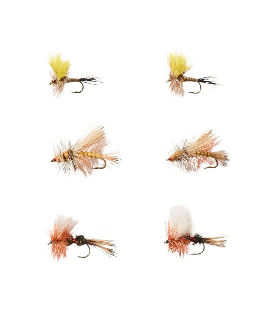 L.L.Bean Umpqua Six-Piece Pocket Water Dry Fly Selection OUTDOOR EQUIPMENT