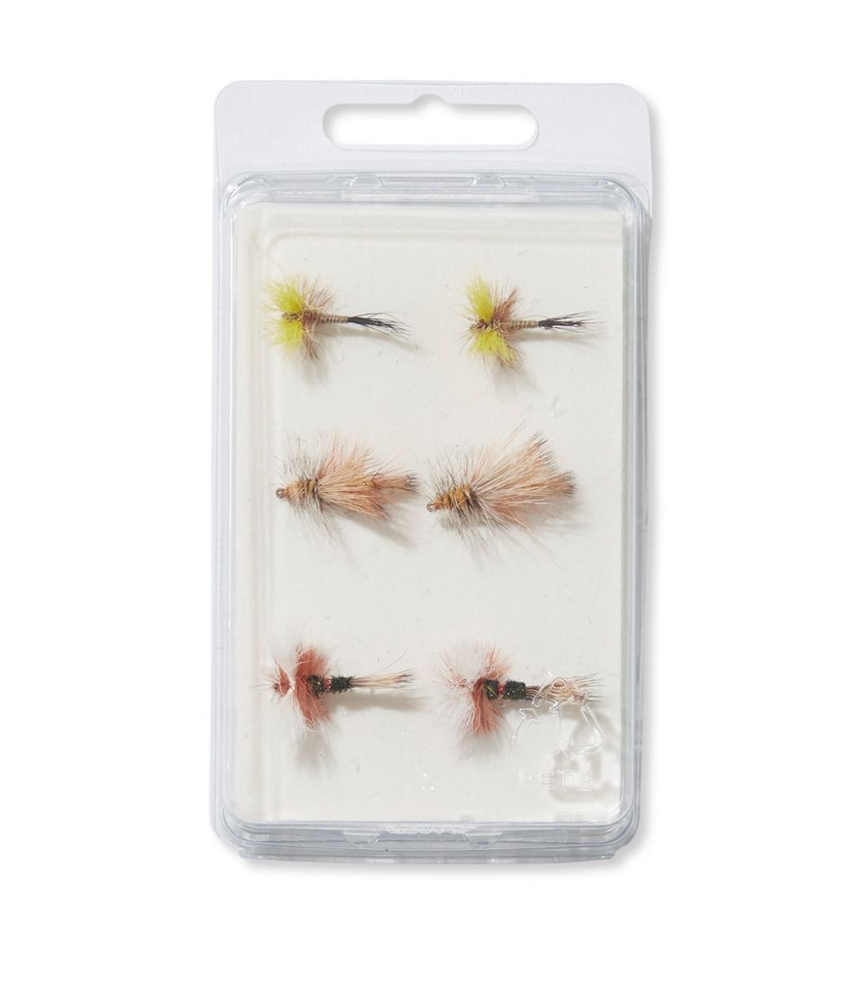 L.L.Bean Umpqua Six-Piece Pocket Water Dry Fly Selection OUTDOOR EQUIPMENT