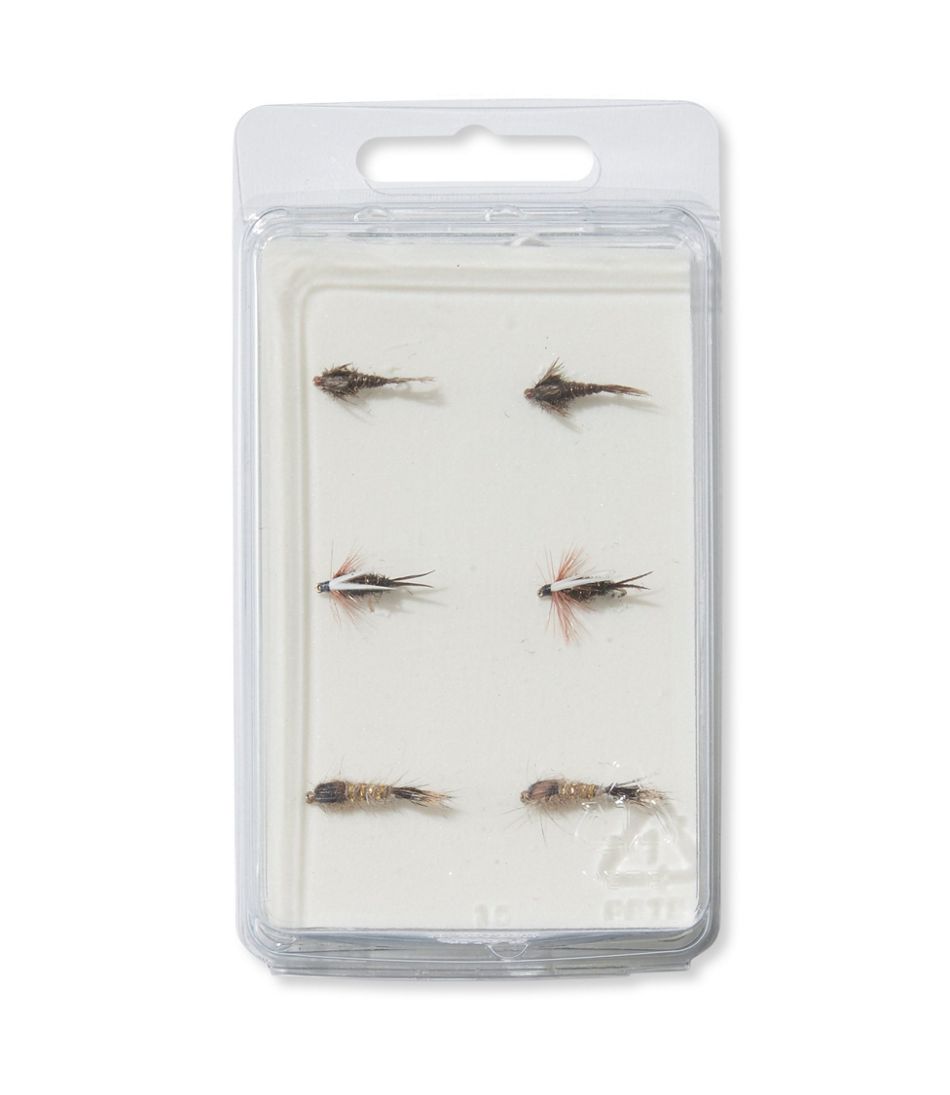L.L.Bean Umpqua Six-Piece All-Purpose Nymph Fly Selection OUTDOOR EQUIPMENT