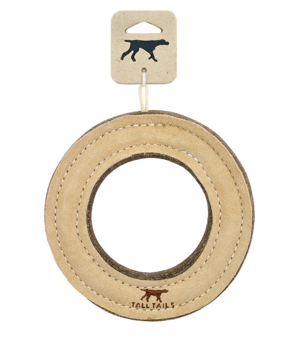 L.L.Bean Natural Leather & Wool Ring Dog Toy OUTDOOR EQUIPMENT|HOME GOODS