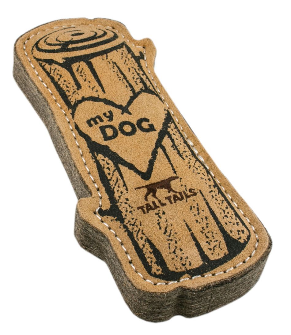 L.L.Bean Natural Leather & Wool Love My Dog Log Dog Toy OUTDOOR EQUIPMENT|HOME GOODS