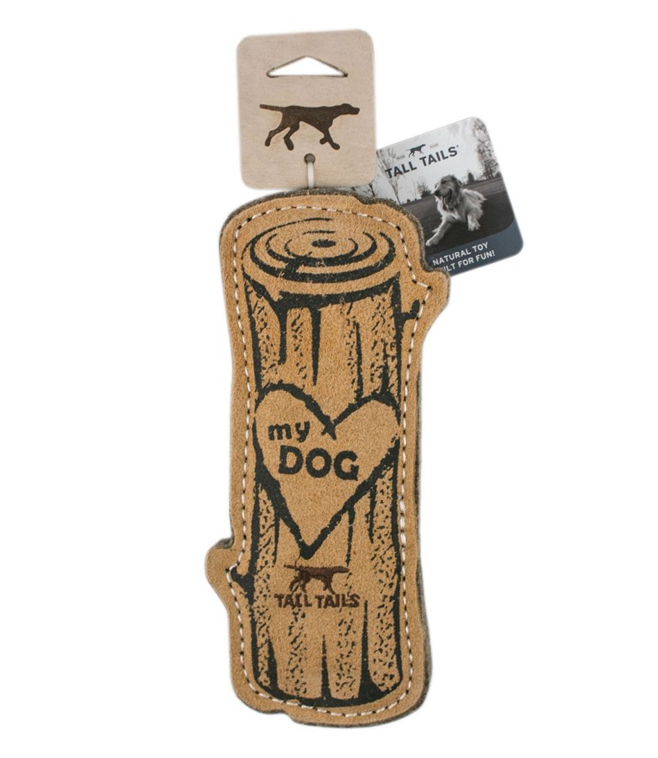 L.L.Bean Natural Leather & Wool Love My Dog Log Dog Toy OUTDOOR EQUIPMENT|HOME GOODS