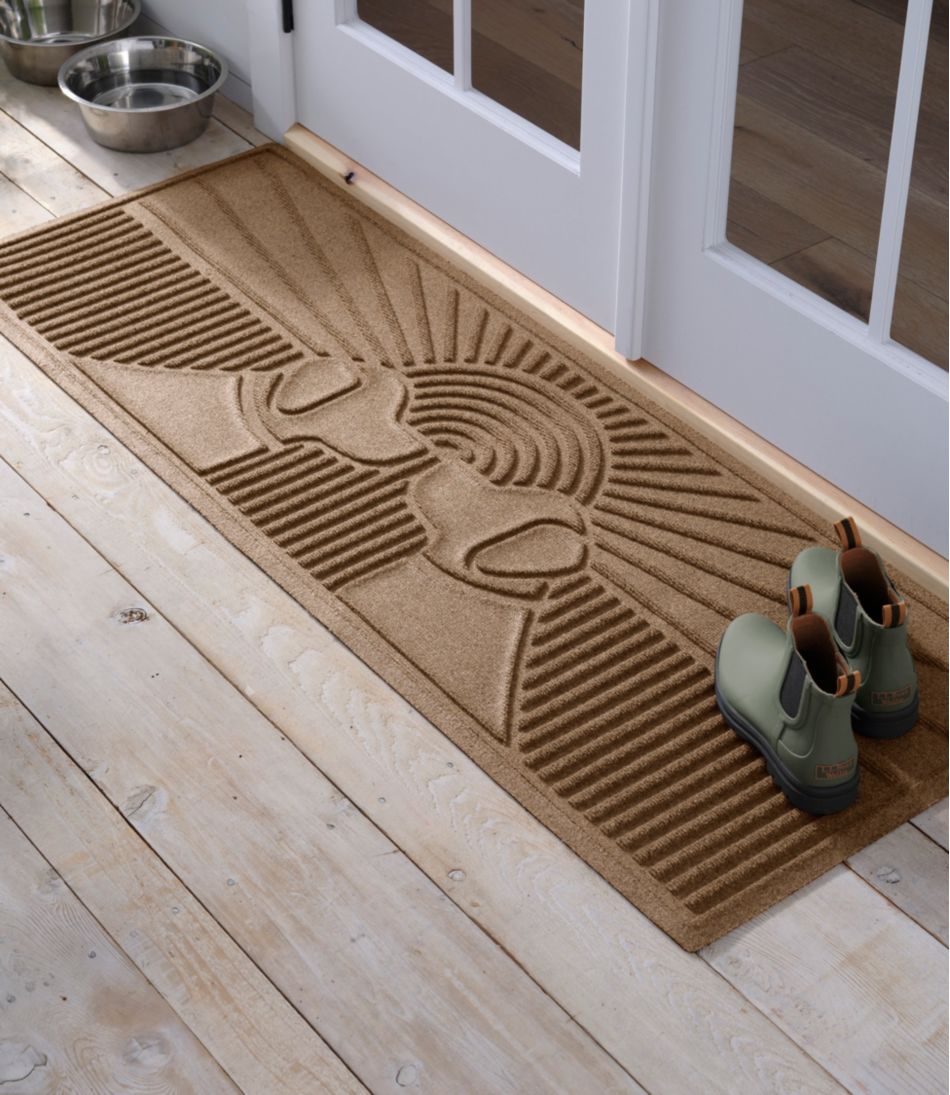 L.L.Bean Everyspace Recycled Waterhog Wide Doormat, Sunrise Dogs OUTDOOR EQUIPMENT|HOME GOODS