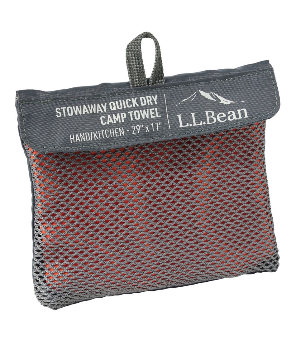L.L.Bean Stowaway Quick-Dry Camp Towel, Print OUTDOOR EQUIPMENT