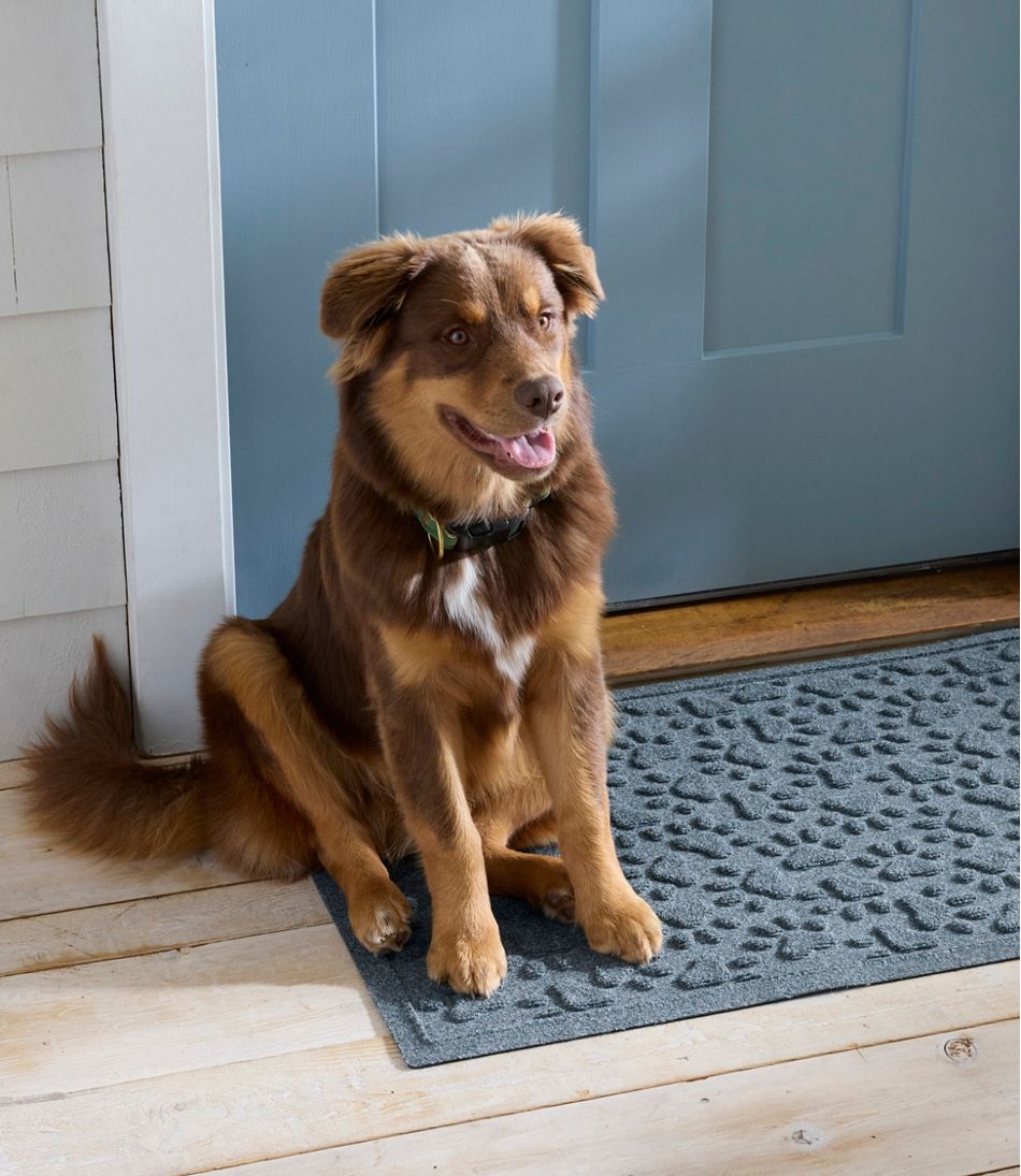 L.L.Bean Recycled Waterhog Dog Mat, Scattered Paws OUTDOOR EQUIPMENT|HOME GOODS