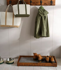 L.L.Bean Rustic Wooden Boot Tray HOME GOODS