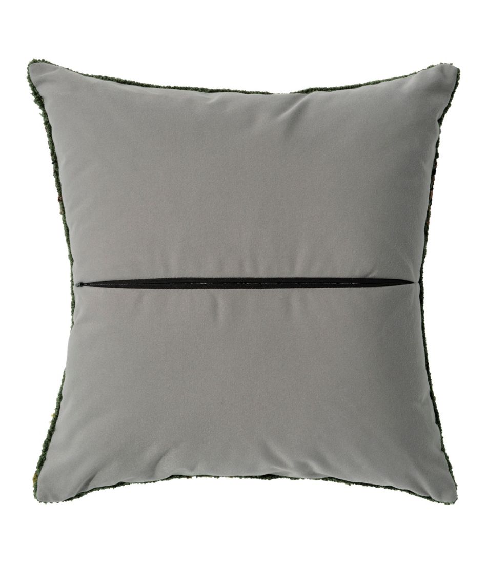 L.L.Bean Indoor/Outdoor Hooked Pillow, Owls HOME GOODS