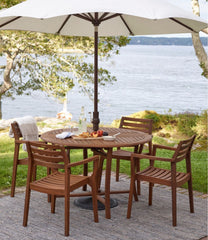 L.L.Bean Eucalyptus Stacking Chairs, Set of Four HOME GOODS