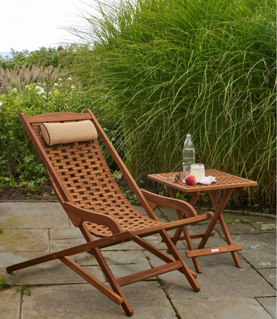 L.L.Bean Eucalyptus Folding Side Table HOME GOODS
