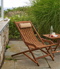 L.L.Bean Eucalyptus Sling Folding Lounger HOME GOODS