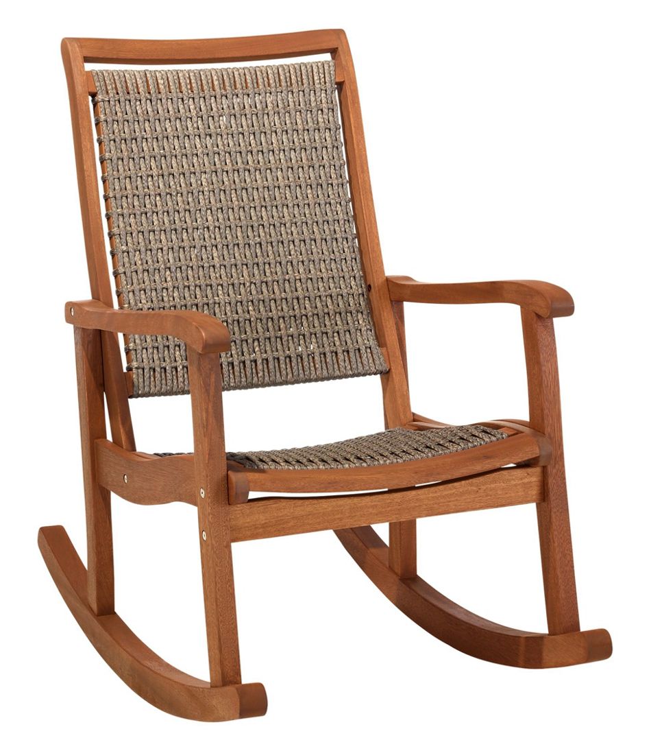 L.L.Bean Wicker Eucalyptus Rocker HOME GOODS