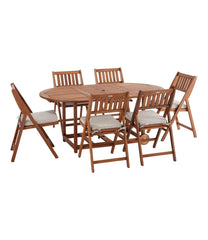 L.L.Bean Eucalyptus Storage 7-Piece Dining Set HOME GOODS