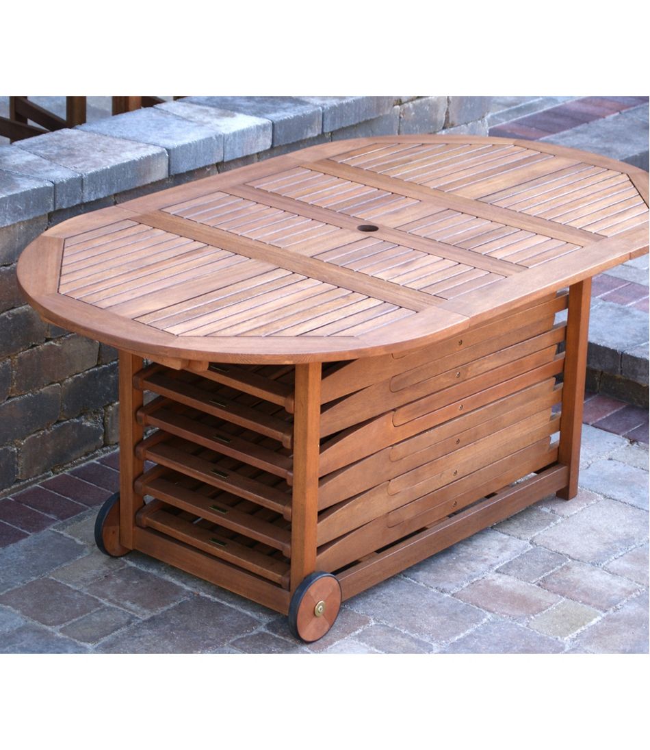 L.L.Bean Eucalyptus Storage 7-Piece Dining Set HOME GOODS